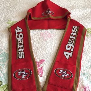 NFL 49ers hooded scarf